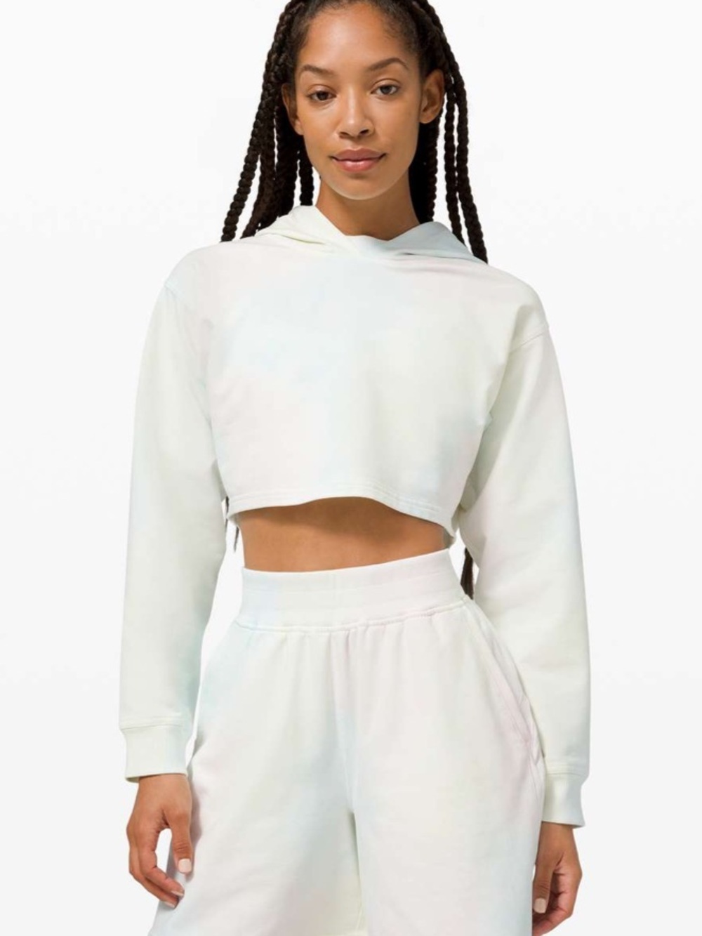 NWT Lululemon All Yours Cropped Hoodie Size 10 Cotton Candy Wash Tie Dye Cropped